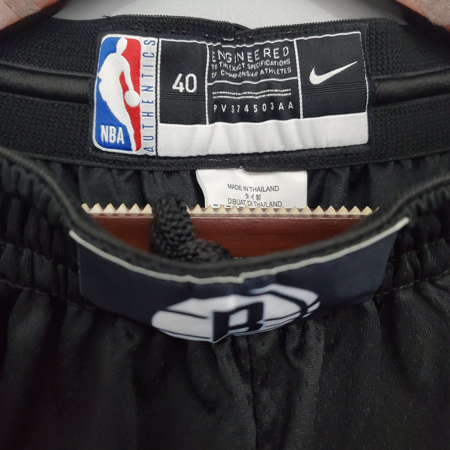 Brooklyn Nets City version black shorts