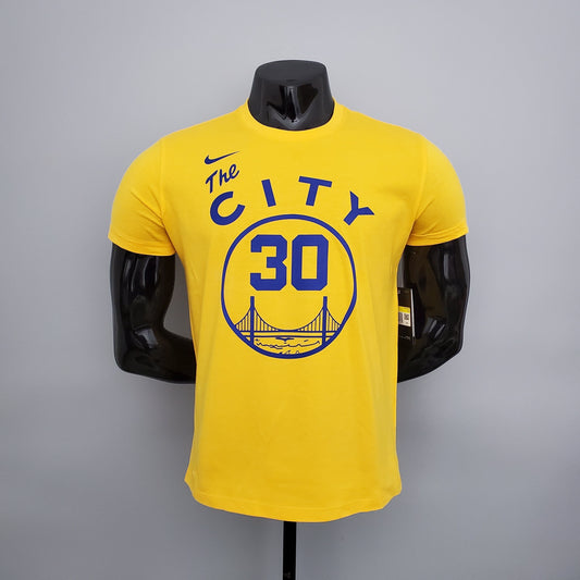 Camiseta Mangas Cortas Curry amarrilla