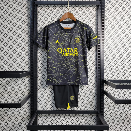 Paris Saint-Germain 2023 cuarta equipacion (Mini Conjunto)